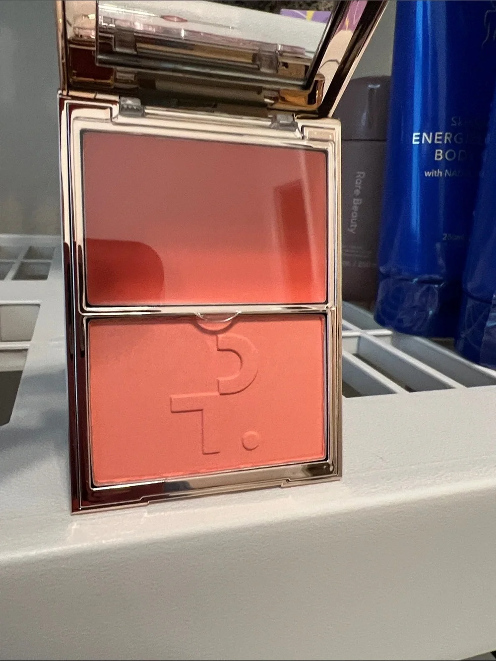 Patrick Ta Dual-Finish Blush Duo — Coral Peach